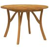 vidaXL Mesa de jardim &Oslash; 110 cm madeira de ac&aacute;cia maci&ccedil;a