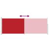 vidaXL Toldo lateral retr&aacute;til 160 x 500 cm vermelho