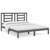 vidaXL Estrutura de cama 160x200 cm pinho maci&ccedil;o cinzento