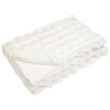 vidaXL Cobertor de Peles de Coelho 4 pcs Branco 130 x 150 cm Poli&eacute;ster