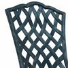 vidaXL Conjunto de Mesa de Jardim 3 pcs Verde Alum&iacute;nio Fundido