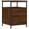 vidaXL Mesa cabeceira 44x45x60 cm derivados madeira carvalho castanho