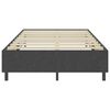 vidaXL Cama boxspring 120x200 cm tecido cinzento-escuro