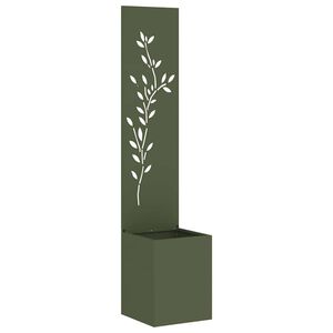 vidaXL Tela de Privacidade para Jardim Verde-oliva 32 x 32 x 150 cm