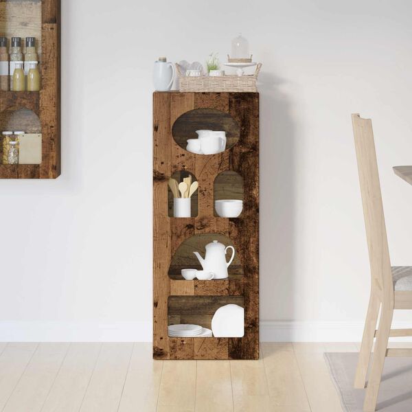 vidaXL Buffet Madeira antiga 40 x 35 x 100,5 cm Madeira processada