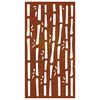 vidaXL Decora&ccedil;&atilde;o p/ muro de jardim 105x55 cm a&ccedil;o corten design bambu
