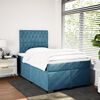 vidaXL Cama boxspring com colch&atilde;o 120x190 cm veludo azul