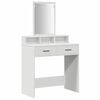 vidaXL Mesa de vestir Branco 79 x 41 x 140 cm Madeira processada