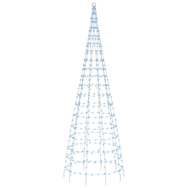 vidaXL &Aacute;rvore de Natal LED no mastro 550 LEDs Azul 300 cm