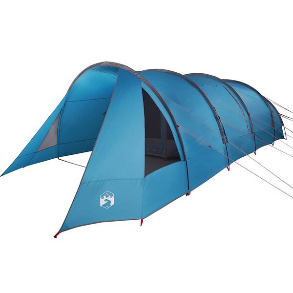 vidaXL Tenda t&uacute;nel com telhado Azul e Cinza 778 x 356 x 210 cm