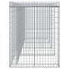 vidaXL Muro gabi&atilde;o p/ caixote do lixo 350x91x120 cm ferro galvanizado