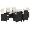 vidaXL Conjunto de Mesa de Sof&aacute; com almofada com travesseiro 7 pcs