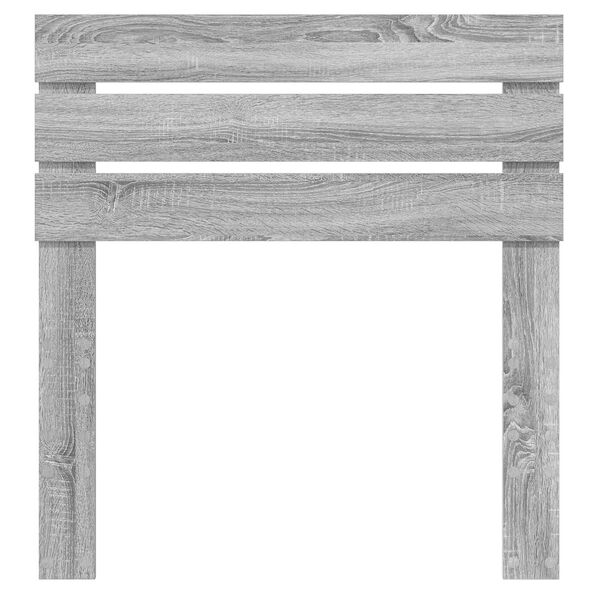 vidaXL Cabeceira com cabeceira Cinza Sonoma 75 cm Madeira processada