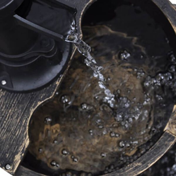 vidaXL Fonte de parede com design de bomba manual