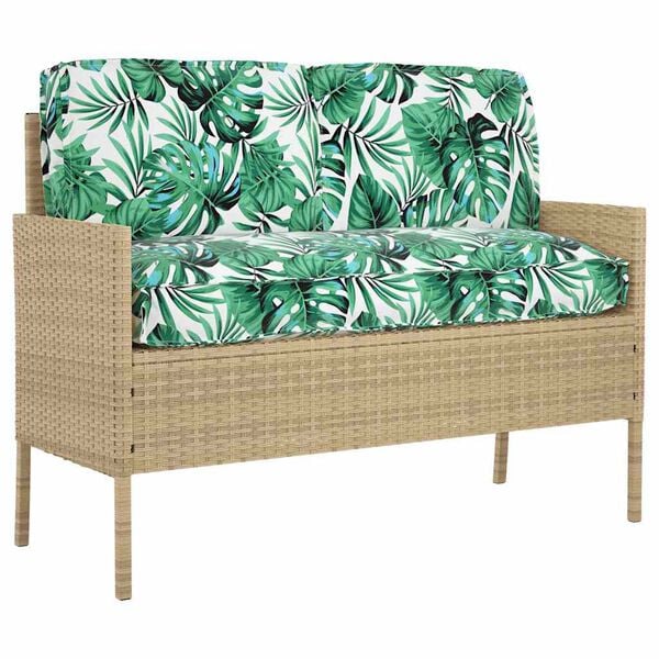 vidaXL Conjunto de Almofadas 3 pcs Padr&atilde;o de Folhas Tecido Oxford