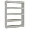 vidaXL Estante/divis&oacute;ria 100x30x135 cm cor cinzento cimento