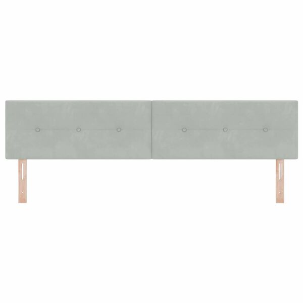 vidaXL Cabeceira Cinzento-claro 200 cm Veludo