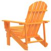 vidaXL Cadeira Adirondack para jardim abeto maci&ccedil;o laranja