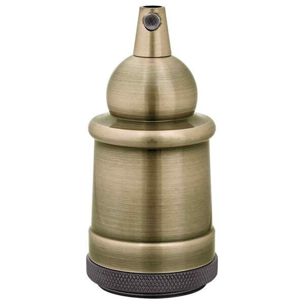 vidaXL Casquilhos de l&acirc;mpadas 2 pcs Bronze E27