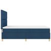 vidaXL Cama Box com colch&atilde;o com cabeceira Azul 140 x 190 cm tecido