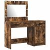 vidaXL Mesa de vestir 2 pcs Castanho 40 x 41 x 75 cm