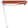 vidaXL Toldo autom&aacute;tico independente 300x250 cm laranja e castanho