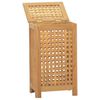 vidaXL Cesto de roupa 35x25x60 cm madeira de teca maci&ccedil;a