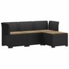 vidaXL Sof&aacute; de Jardim para 4 Pessoas com Almofadas Estilo Rattan PP