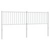 vidaXL Cabeceira de substitui&ccedil;&atilde;o 180 cm metal branco
