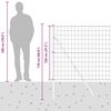 vidaXL Cerca com Poste Cinzeto 1,2 x 25 m A&ccedil;o e PVC