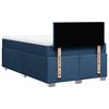 vidaXL Cama boxspring com colch&atilde;o 120x190 cm tecido azul