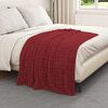 vidaXL Cobertor Vermelho Bordeaux 150 x 130 cm L&atilde;
