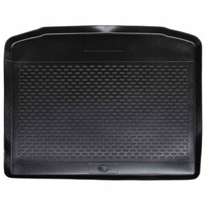 vidaXL Tapete de Porta-Malas Preto Borracha