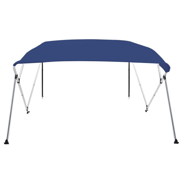 vidaXL Toldo em 4 arcos Bimini 243x196x137 cm azul