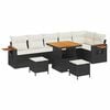 vidaXL Conjunto de Sof&aacute; de Jardim 11 unid. 9-N&uacute;mero de lugares