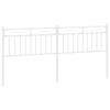 vidaXL Cabeceira de substitui&ccedil;&atilde;o 180 cm metal branco