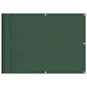 vidaXL Tela de varanda 75x700 cm 100% poli&eacute;ster oxford verde-escuro