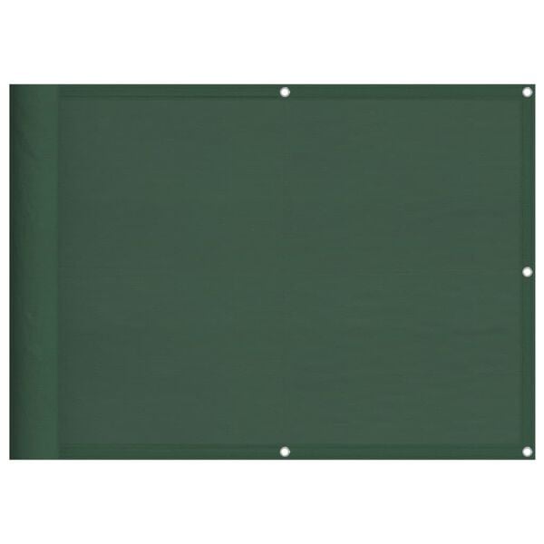 vidaXL Tela de varanda 75x700 cm 100% poli&eacute;ster oxford verde-escuro