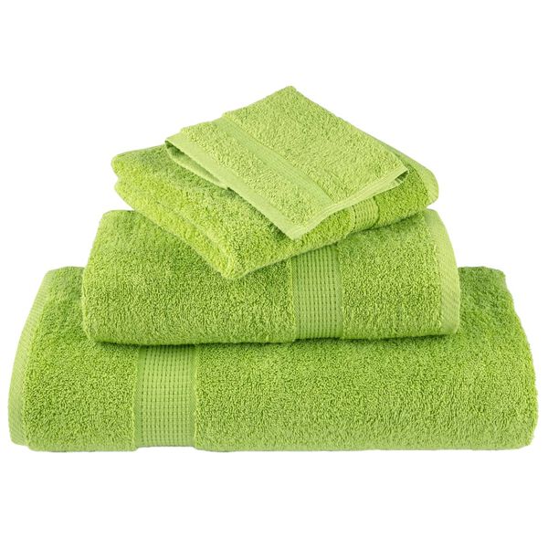 vidaXL Toalhas de bid&eacute; premium SOLUND 10pcs 30x50cm 600gsm verde ma&ccedil;a