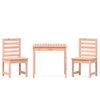 vidaXL 3 pcs conjunto de bistr&ocirc; para jardim madeira de douglas maci&ccedil;a