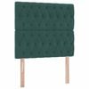 vidaXL Cama com arruma&ccedil;&atilde;o e colch&atilde;o Verde Escuro 100 x 200 cm Veludo