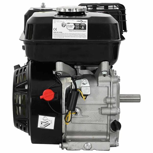 vidaXL Motor a gasolina 6,5 CV 4,8 kW preto