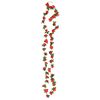 vidaXL Grinaldas de flores 6 pcs 240 cm vermelho