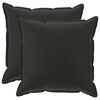 vidaXL Capa almofada 2 unid. HOUTEN Preto 80 x 80 cm Poli&eacute;ster