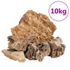 vidaXL Rochas Dragon 10 kg 5-30 cm castanho