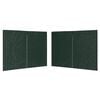 vidaXL Parede lateral com fecho p/ tenda de festas 2 pcs PE verde