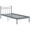 vidaXL Estrutura de cama 100x200 cm metal cinzento