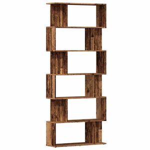 vidaXL Arm&aacute;rio de livros madeira velha 80x24x192 cm madeira trabalhada