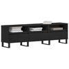 vidaXL Gabinete para TV com gaveta Carvalho Preto 150 x 30 x 44,5 cm