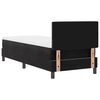 vidaXL Cama Box Spring LED com colch&atilde;o Preto 80 x 200 cm Veludo